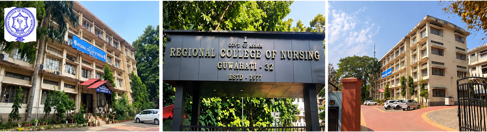 Regional College of Nursing, Guwahati campus and entrance